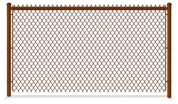 Brown Plastic Coated Chain Link Fence Company