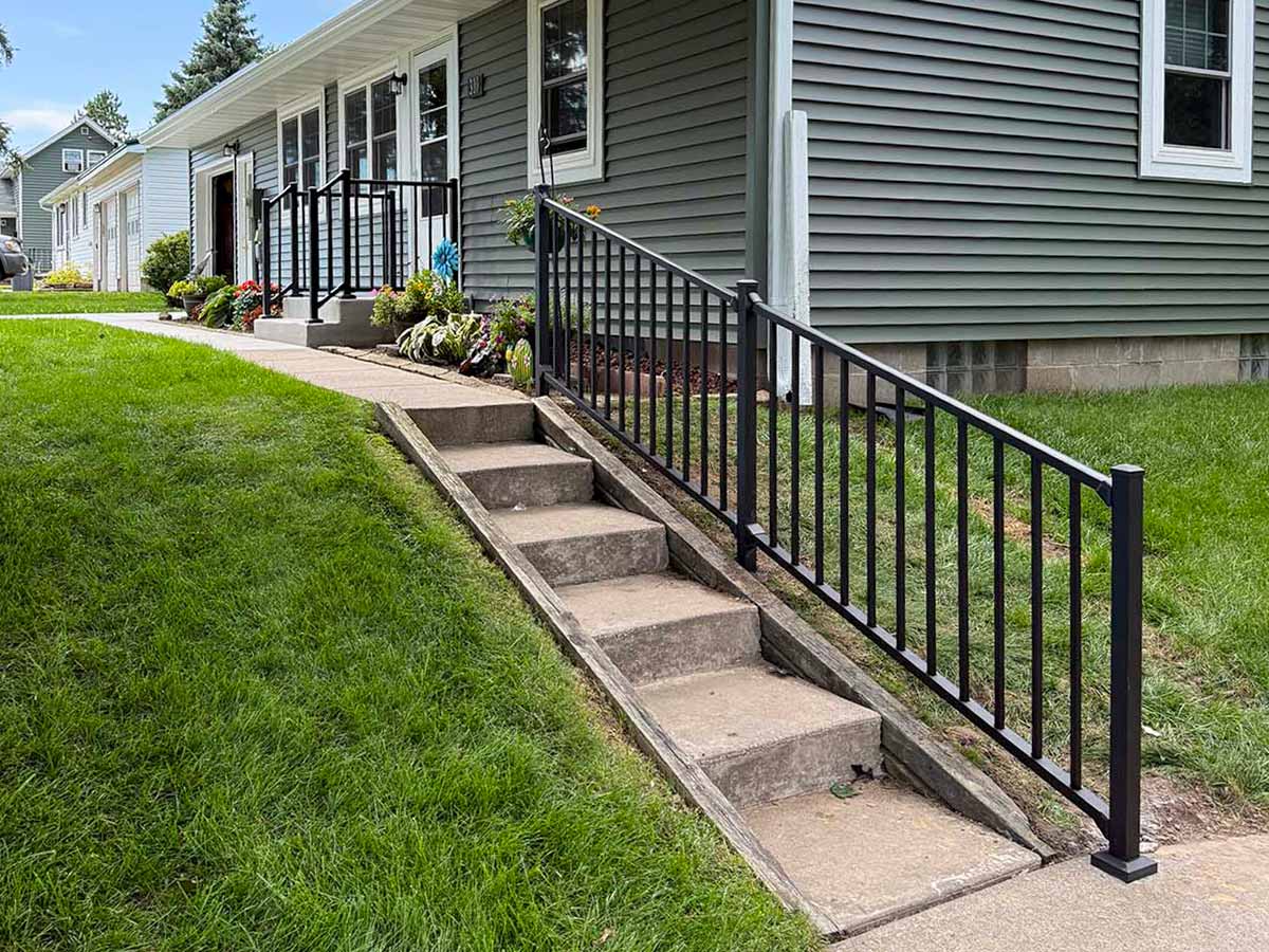 Railing installation for commercial properties