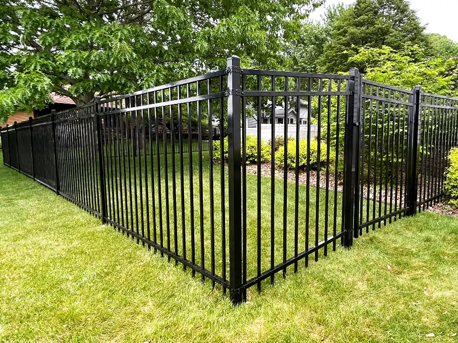 Wrought steel fence installation for the area.