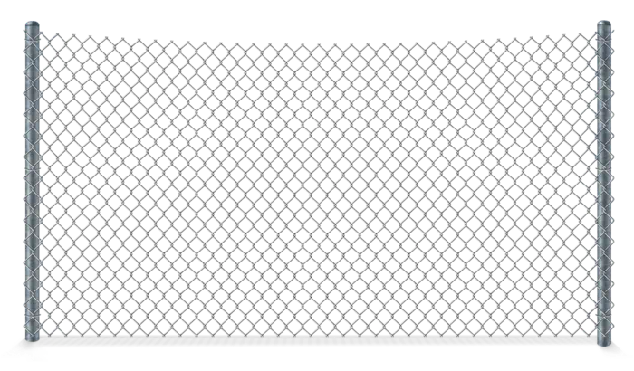 Driven Chain Link Temporary Fence With no Top Rail