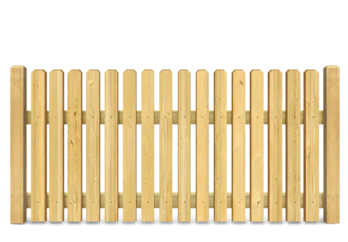 Residential Picket wood fence
