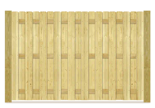 Shadowbox wood fence