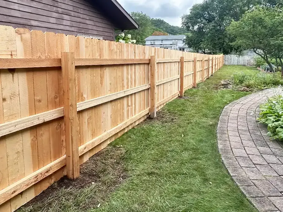 La Crosse, Wisconsin wood privacy fencing