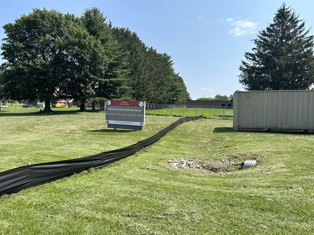 Silt fencing installation