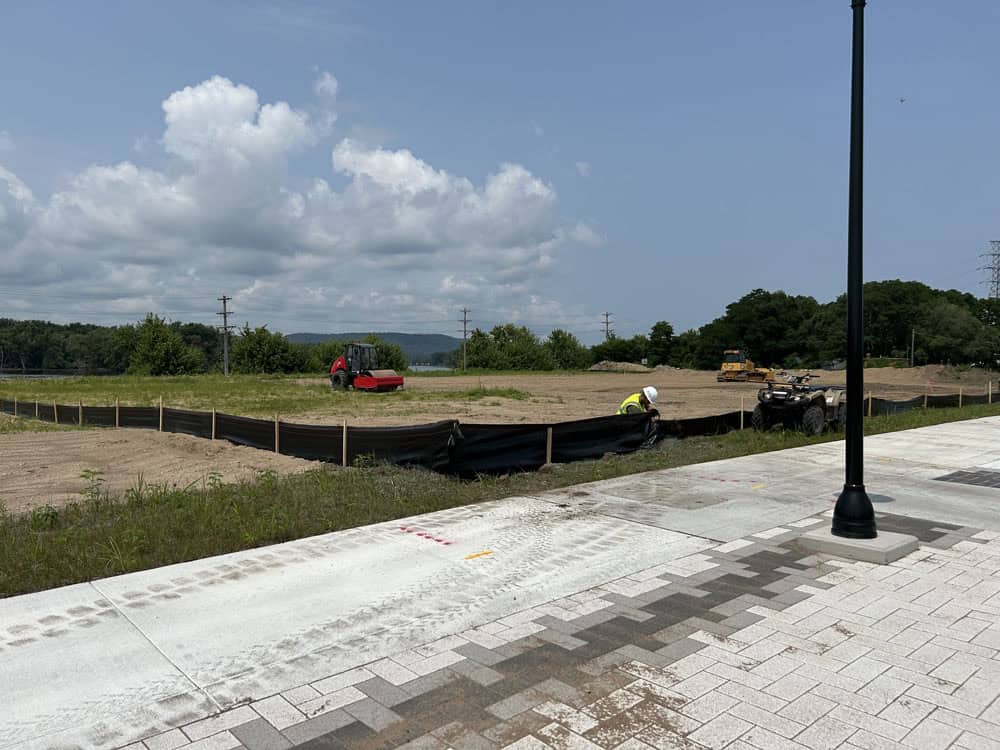 Silt fencing installation