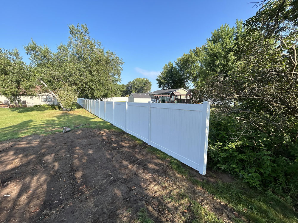 Vinyl fence - residential fence installation