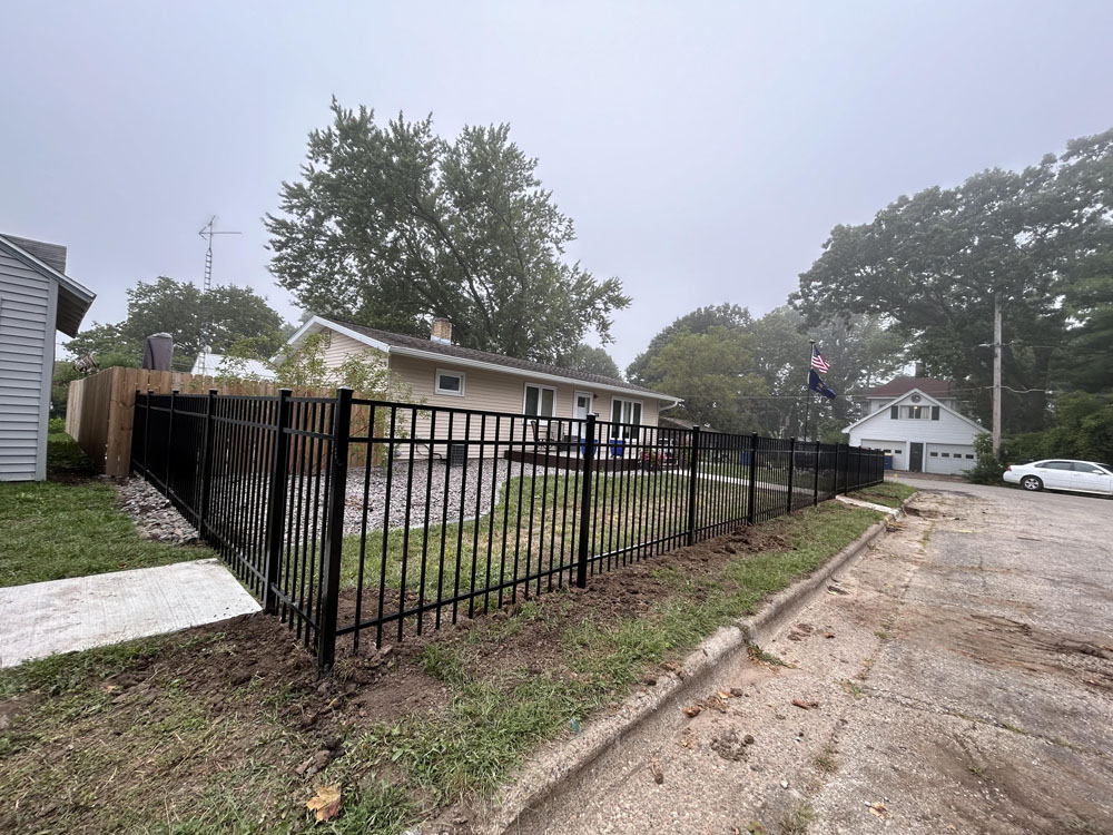 Ornamental fence installation