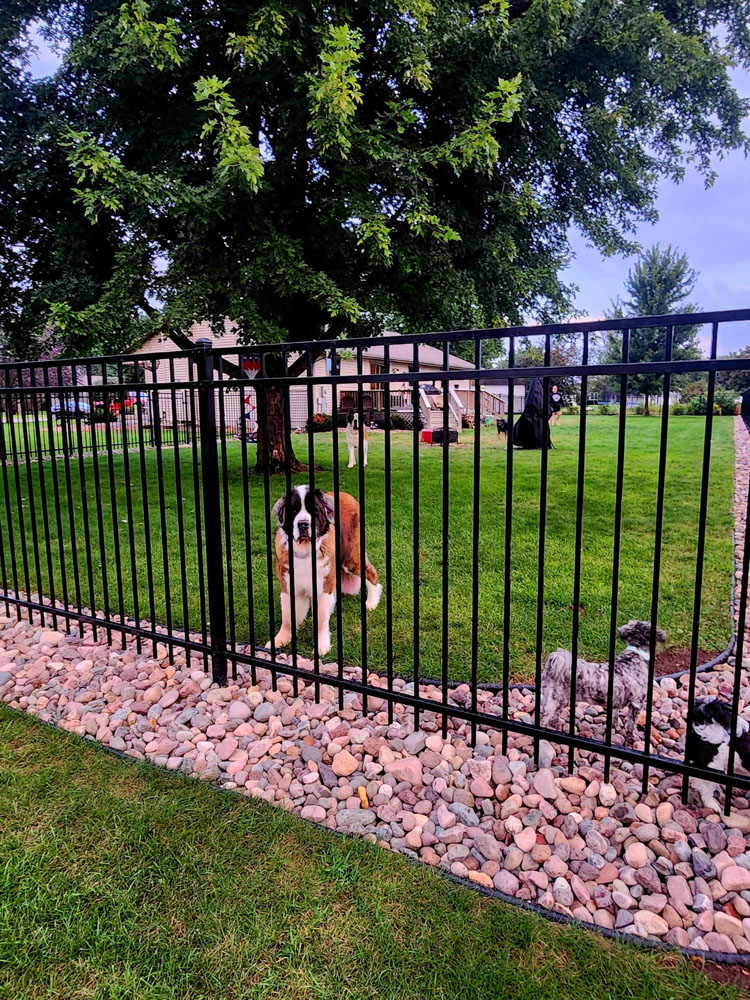 Ornamental fence installation