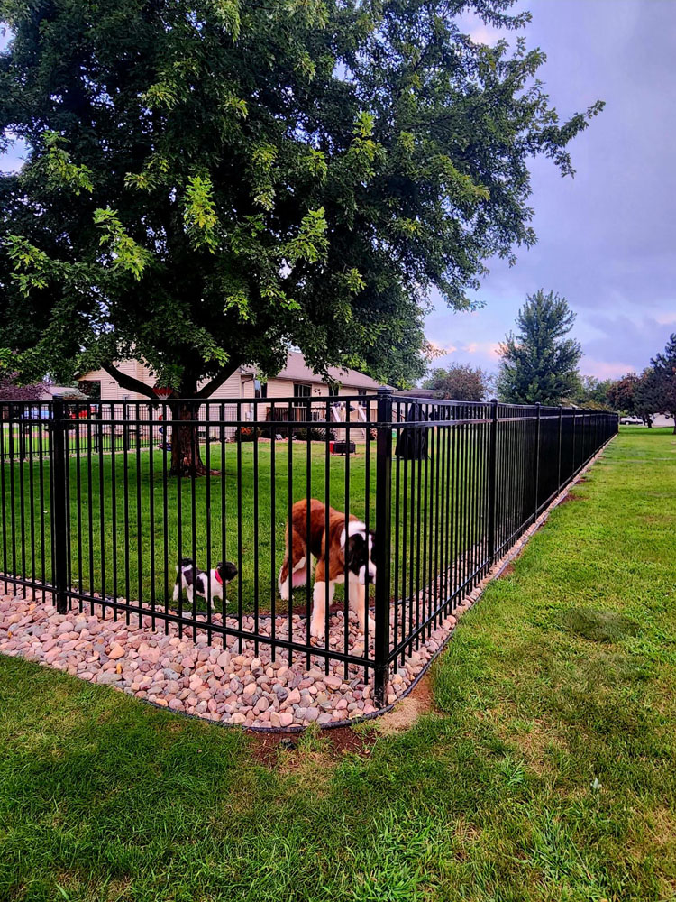 Ornamental fence installation