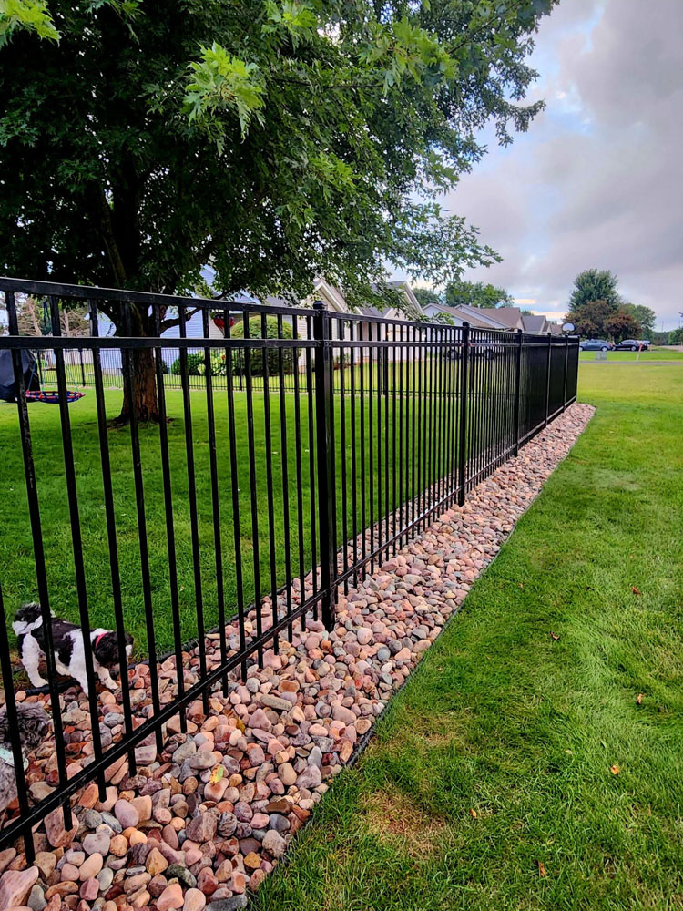 Ornamental fence installation