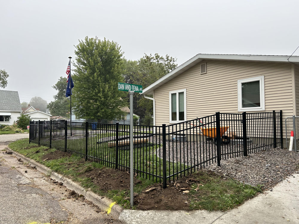 Ornamental fence installation