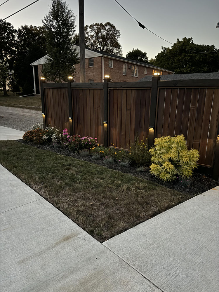 Wood fence installed by Flyway Fence Co.