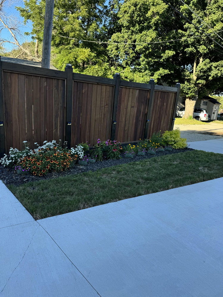 Wood fence installed by Flyway Fence Co.