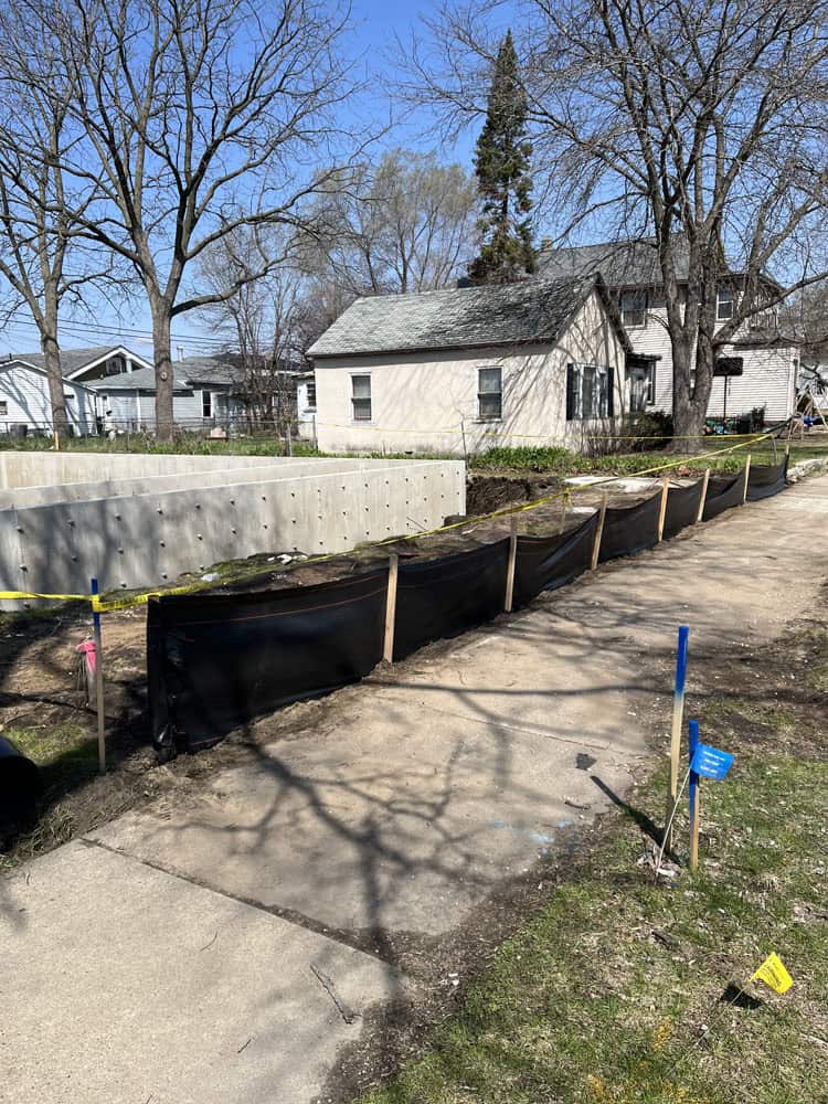 Silt Fence Installation