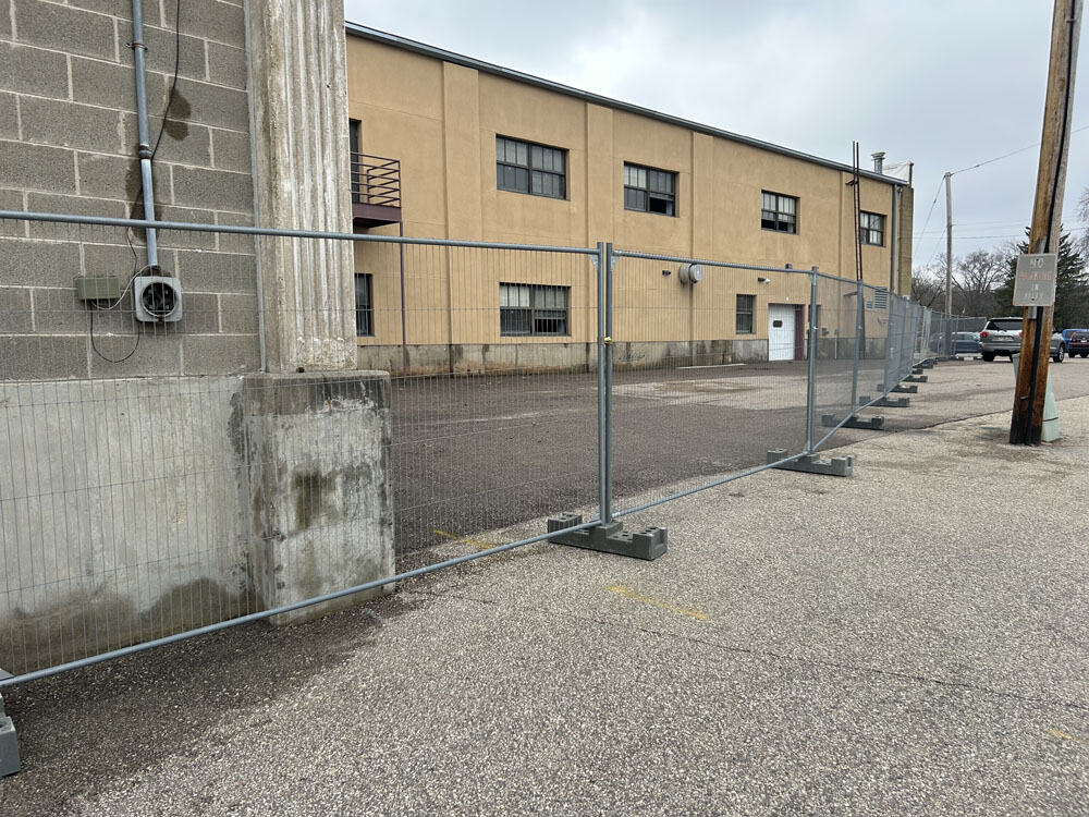 Commercial Temporary Fence Installation by Flyway Fence Co.