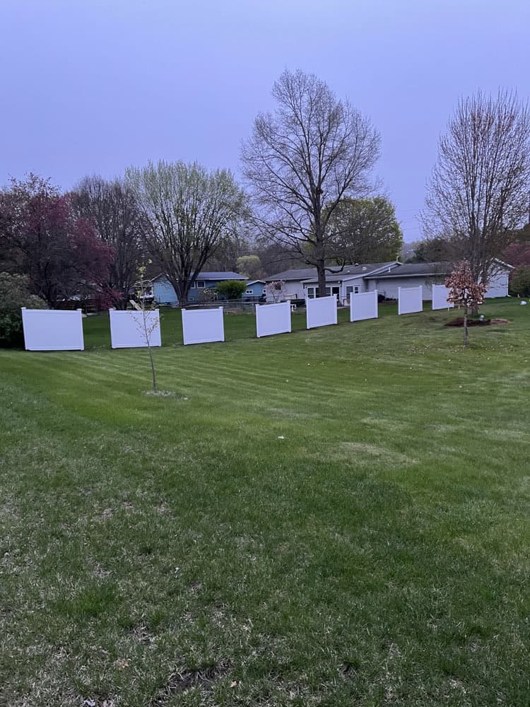 Vinyl Fence Panels Install